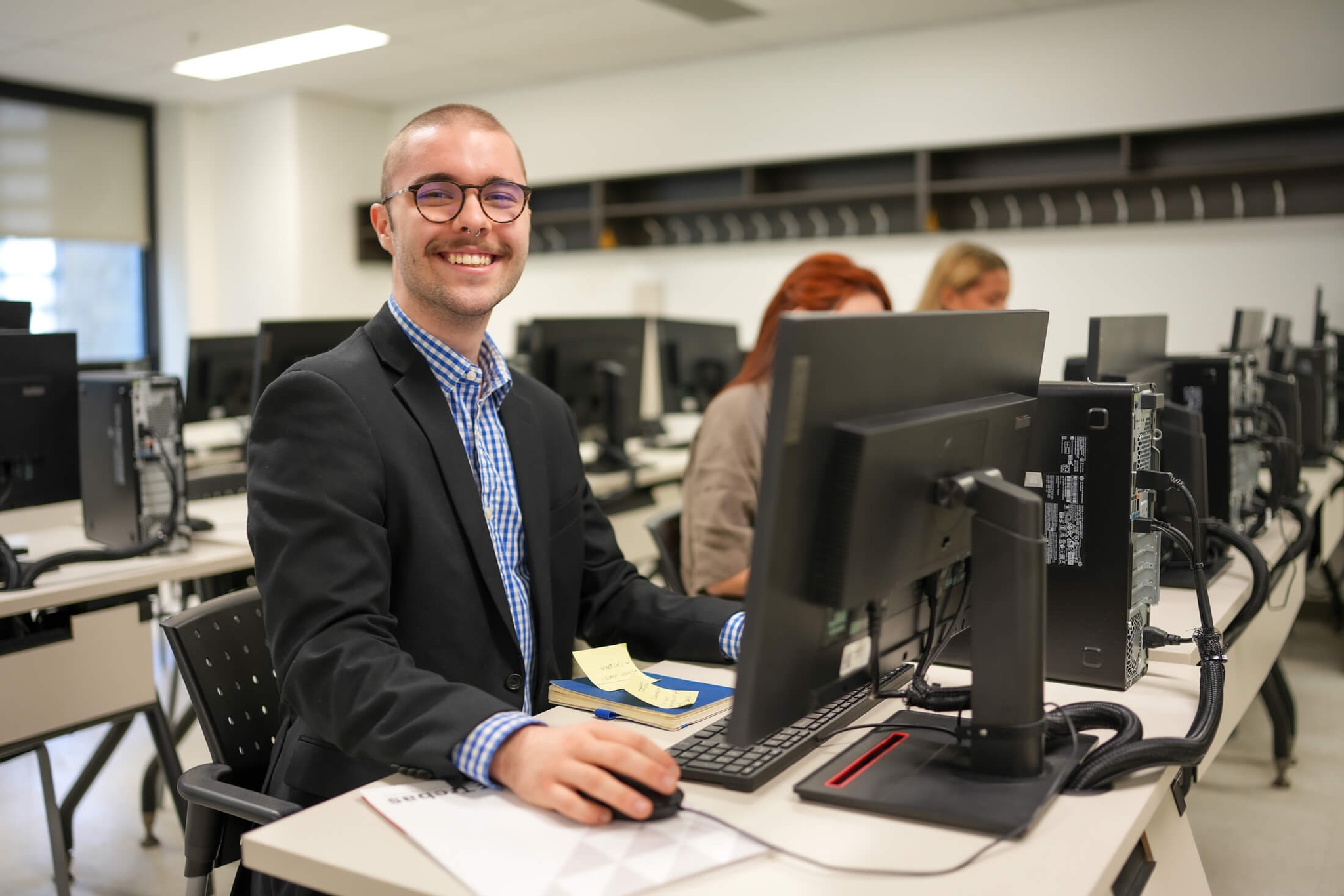 Students in the computer lab